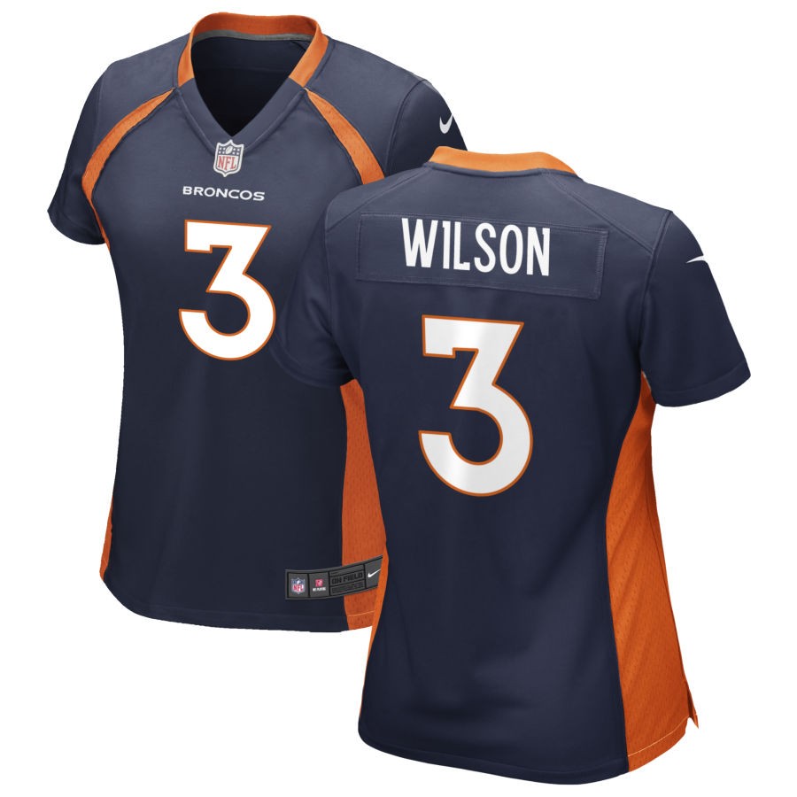 Russell Wilson Denver Broncos Nike Women's Alternate Game Jersey - Navy
